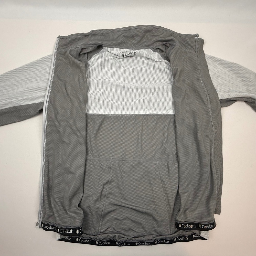 Coolibar Mens UPF 50+ Cycling Jacket Full Zip Sun Protection‎ Grey Size M - Picture 5 of 12